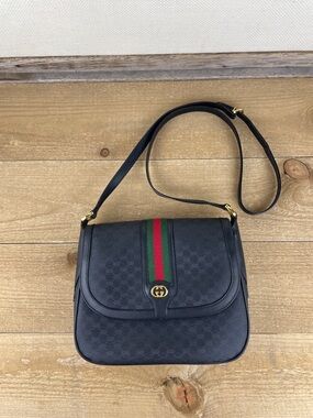 Vintage Gucci Micro GG Supreme Web Sherry Line CrossbodyBag